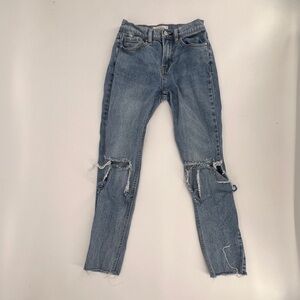 PacSun High Rise Ripped Denim Jeans